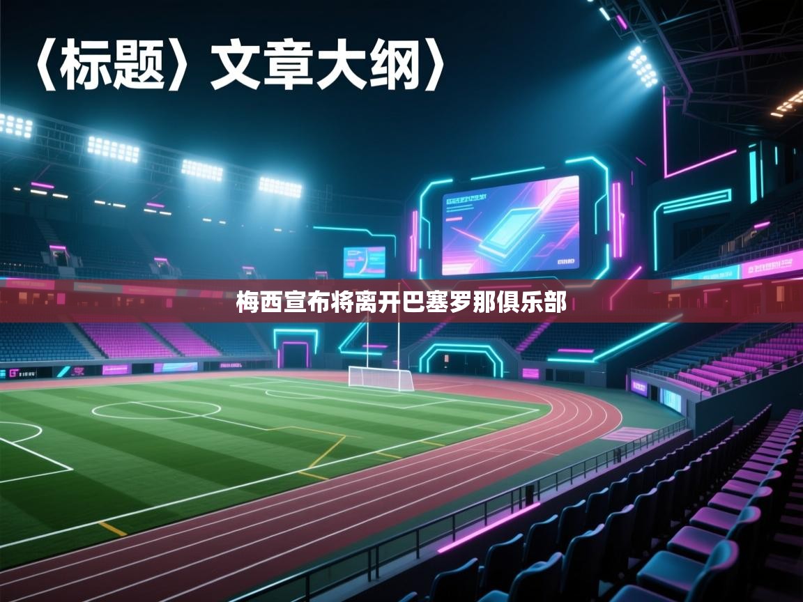 梅西宣布将离开巴塞罗那俱乐部